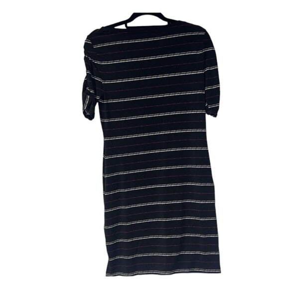 White House Black Market‎ Dress Size Small Dashing Stripe Black With Pockets - Picture 2 of 4